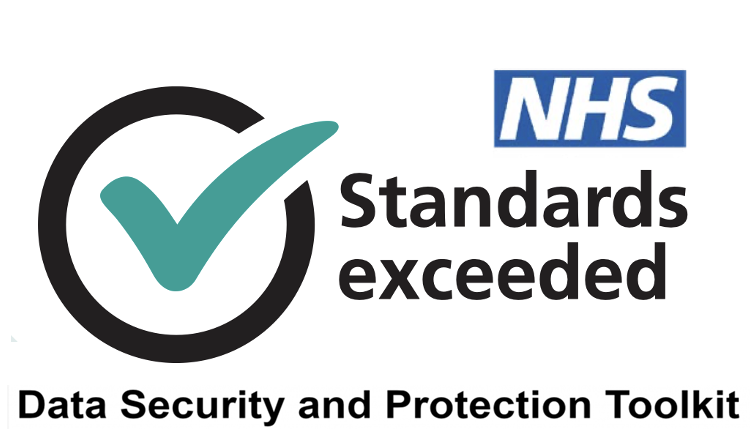 NHS Data Security and Protection Toolkit: Standards exceeded 2025-26 (opens the official register)